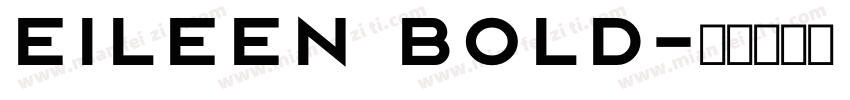 Eileen Bold字体转换